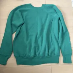 古着　スウェット　緑　グリーン