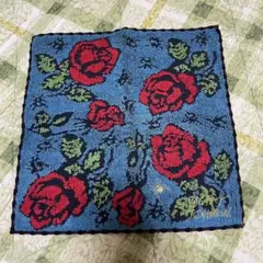 BETSEY JOHNSON ハンカチ タオル 薔薇 ブルー 水色のサムネイル