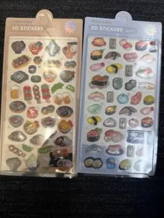 カラフル 3Dステッカーセット 2シート
