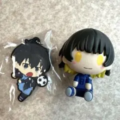 ブルーロック 潔世一 蜂楽廻 ちょこのっこ フィギュア ラバーストラップ セット