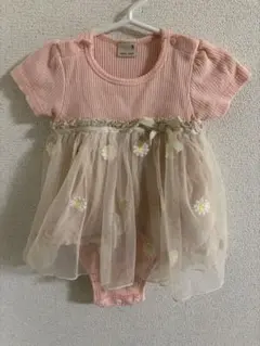 プティマイン　チュール　ロンパース　80 petit main