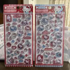 HELLO KITTY 立体シール 2シートセット　海外正規品