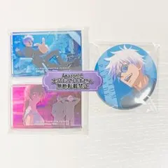 呪術廻戦 懐玉・玉折 五条悟 ファンパレくじ D賞 アクリルブロック 缶バッジ