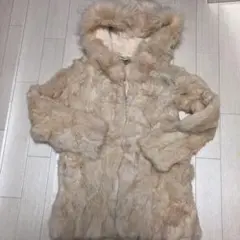 リエンダ❤︎ラビットファーコート　フード付きコート
