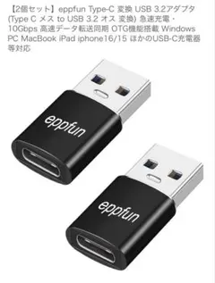 eppfun Type-C 変換アダプタ 2個セット