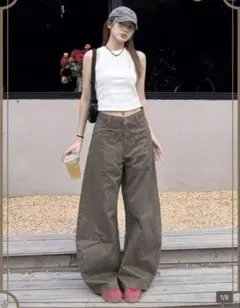 SHEIN デニムパンツ Lサイズ テラコッタのサムネイル