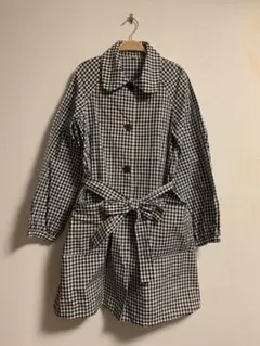 無印良品ギンガムチェック柄春物コート