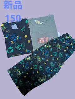 新品 キッズ 150 半袖 Tシャツ ハーフパンツ 半ズボン 3枚セット