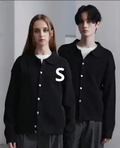 CLEL スプレー畦編みニットシャツカーディガン Mサイズ - メルカリ