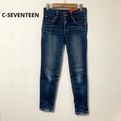 C-SEVENTEEN セブンティーン ダークブルー スキニージーンズ XSのサムネイル