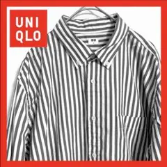 【美品】エクストラファインコットンブロードストライプシャツ