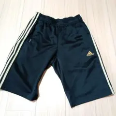adidas 黒 ショートパンツ ゴールドロゴS426番