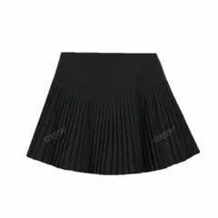 SHEIN プリーツスカート レディース xxs ブラック 黒 ミニスカート
