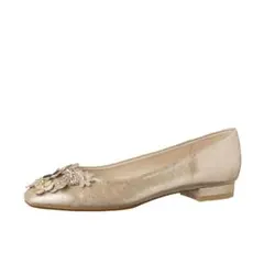 DIANA フラットシューズ　プラチナゴールド