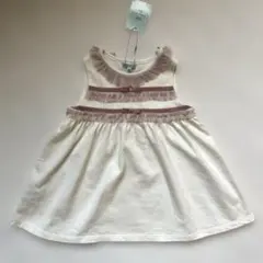 【 TOCCA 】未使用品　ベビー フリル リボン ワンピース 80