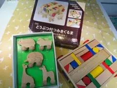 [積み木] どうぶつ付きつみきぐるまのサムネイル
