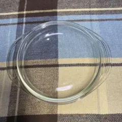 ガラス製持ち手付きラウンド皿