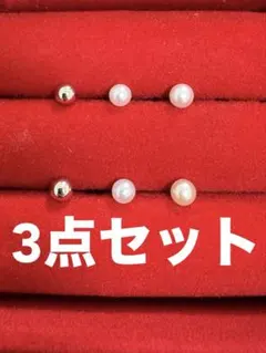 両耳用　ピアス　メンズ　レディース　3点セット　ミニ　シンプル