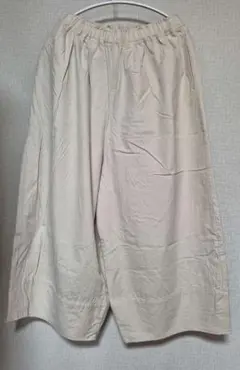 サマンサモスモス☆ベージュ ☆ワイドパンツ