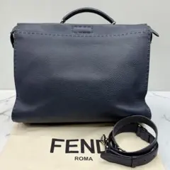 美品✨ フェンディ ピーカブー セレリア ビジネスバッグ ネイビーのサムネイル