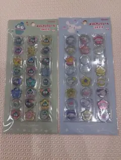 おはじき風シール　ハンギョドン　シナモンロール