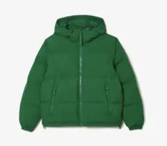 LACOSTE フード付きダウンジャケット グリーンのサムネイル