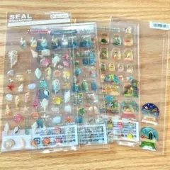 【即購入OK】平成レトロ ドロップシール 4点セット