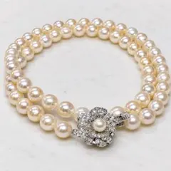 本真珠】アコヤ真珠 グレーパール ネックレス SILVER刻印 冠婚葬祭