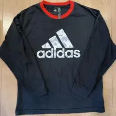 adidas 迷彩ロゴ 長袖Tシャツ160