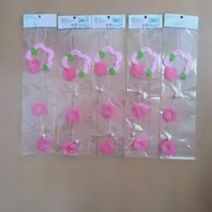 フェルト製さくらオーナメント　モビール5個セット