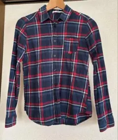 Ciaopanic 長袖チェックシャツ ネイビー/レッド