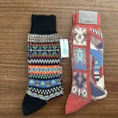 KENZO ケンゾー幾何学模様　Santa Fe メンズ 靴下　ソックスセットのサムネイル