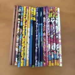 キャラクター柄鉛筆 19本セット