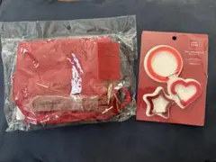 3COINS 推し活 ペンライトケース＆カラビナ 赤