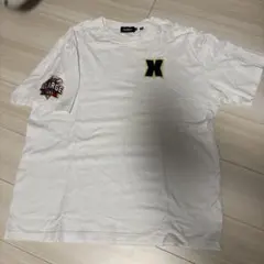 XLARGE ホワイト Tシャツ ロゴ刺繍