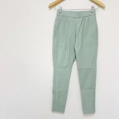 【ブージュルード】HAKIYASE裏起毛美脚パンツ　Sライトグリーン　ストレッチ