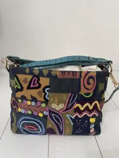 BORSE IN PELLE』カーフ&ハンドニット 2way ショルダーバック - メルカリ