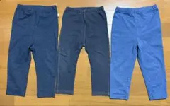 レギンスパンツ3点　90サイズ　petit main UNIQLO 組曲