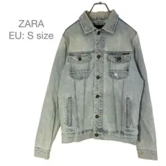 ZARA美品✨ビンテージデニムジャケット　羽織りアウター　古着　ユニセックス　S