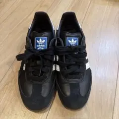 【超美品】adidas ブラック/ホワイト スニーカー　SAMBA