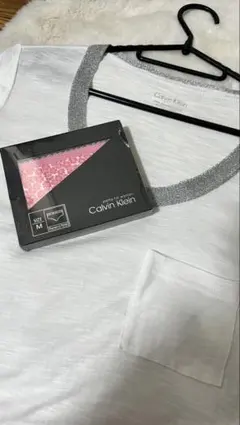 Calvin Klein Tシャツ ホワイト XS ショーツM未使用セットのサムネイル