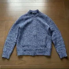 D*6様 L.L.Bean ドライバーズニット ジップアップ セーター ラムウー