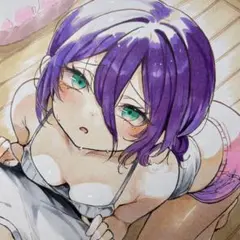 一点物 コピック レゼ 手描き アナログ イラスト 色紙 ファンアート