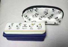 スヌーピー　ミッキーマウス 筆箱 2個セット