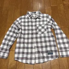 BeBe チェック柄長袖シャツ 140