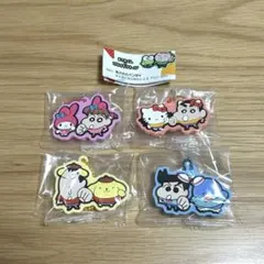 【4種セット】クレヨンしんちゃん×サンリオ スペシャルラバーマスコット