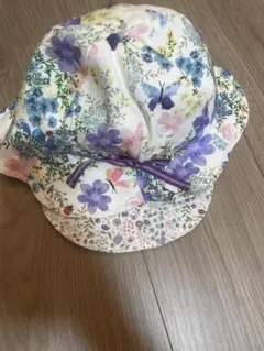 アナスイ　花柄リボン付き帽子 48-50cm
