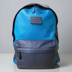 COACH【美品】72111 リファインド ぺブルレザー リュック ネイビーのサムネイル