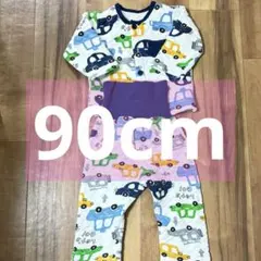 キルトパジャマ 90cm 上下セット 腹巻きズボン 綿100% くるま柄