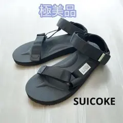 値下げ 極美品 SUICOKE スイコック ストラップ サンダル ブラック 23のサムネイル